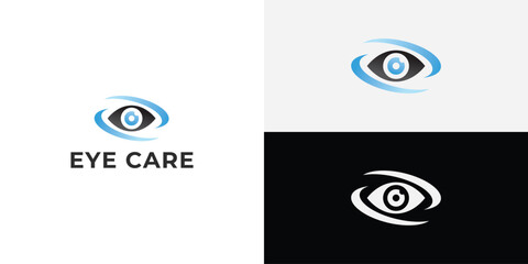 Eye Care, eye clinic Logo Design Template.