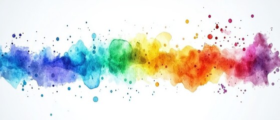 Obraz premium Vibrant Splash of Colors A Beautiful Abstract Expression of Creativity and Emotion