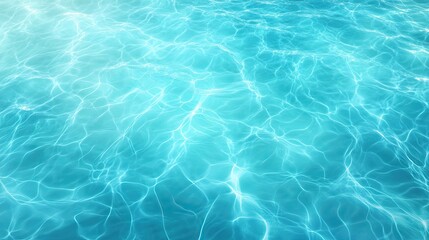 Obraz premium A serene view of shimmering blue water, capturing the gentle wave patterns and reflections of light on the surface, evoking tranquility and relaxation.