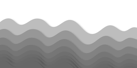 Gray background with 3D texture, free space for writing text. Cover or splash template for web design and site decoration. Simple background with gradient wavy line pattern. gradient wave background.