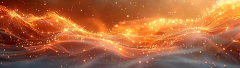 Obraz premium Abstract Golden Bokeh Background.