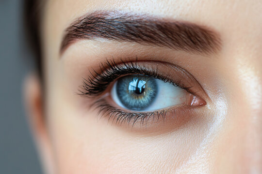 womans eyebrows showcasing permanent makeup artistry