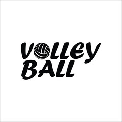 Volleyball Typography logo volleyball bundle design volleyball logo art