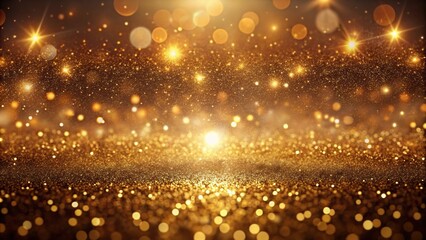 Obraz premium Rich brown, golden abstract wallpaper with layered textures, shimmering lights