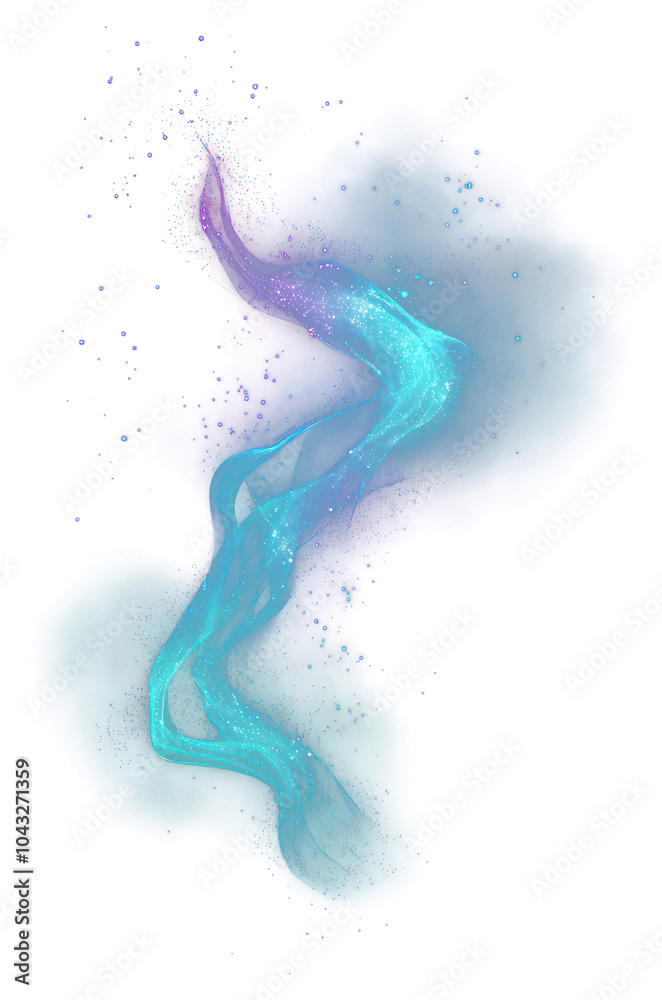 Wall mural png a magical ethereal glowing cosmic.