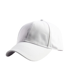 Fototapeta premium White baseball hat, isolated, transparent background, png