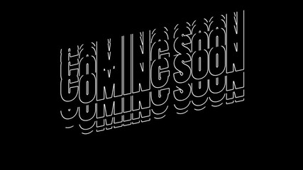 Energetic 'Coming Soon' Kinetic Typography Animation with Bold, Fast Transitions
