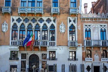 Academy houses on Grand Canal Venice, Italy