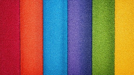 Fototapeta premium Vibrant Colorful Textures of Fabric Rolls