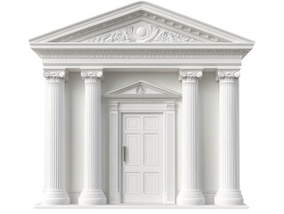 Obraz premium a white building with columns