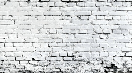 White Brick Wall Texture Background