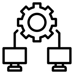 Computer system icon 