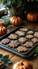 Fototapeta premium Gingerbread leaves
