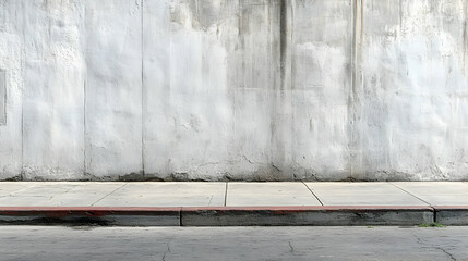 Concrete Wall and Sidewalk Background Image