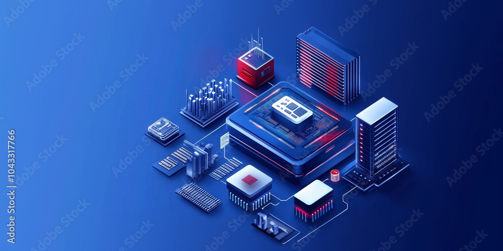 Poster exploring the future of technology a deep dive into digital innovation and microchip design