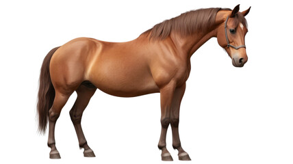 Obraz premium A brown horse standing