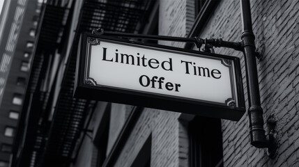 Fototapeta premium 2D minimalistic signage design for websites or social media pages, featuring bold and clear typography: 