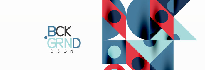 Fototapeta premium Trendy triangles lines, round elements and circles. Vector Illustration For Wallpaper, Banner, Background, Card, Book Illustration, landing page