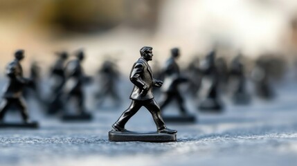 Obraz premium Leadership is defined by those who guide and influence others in their pursuits.