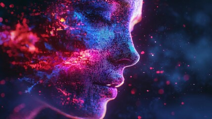 Obraz premium Digital Distortion Effect for Visual Creativity