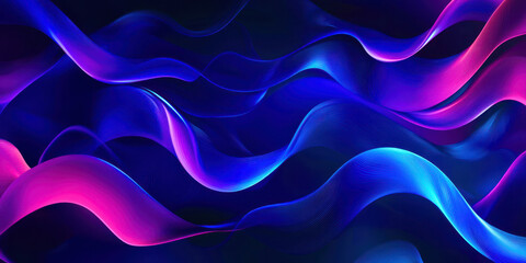 Obraz premium A blue and pink wave with a purple stripe