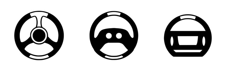 Obraz premium Steering wheel doodle icon