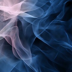 Obraz premium Soft flowing abstract shapes in pink and blue tones.