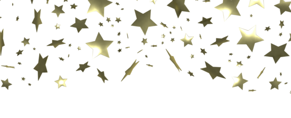 Starlit Christmas Plummet: Spectacular 3D Illustration Showcasing Descending Holiday Star Clusters