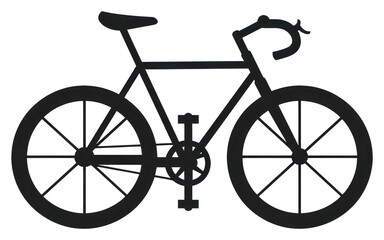 PNG Silhouette bicycle transportation vehicle machine.
