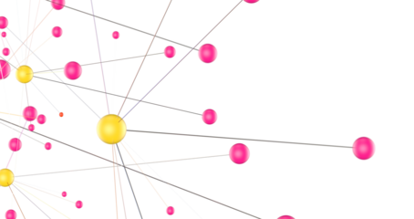 Abstract 3d render, network concept, background