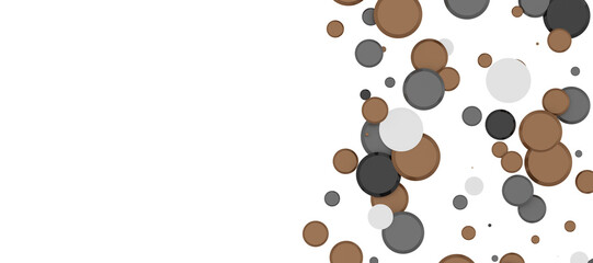 Obraz premium Gilded Festivity: Brilliant 3D Illustration Showcasing a Shower of gold Confetti