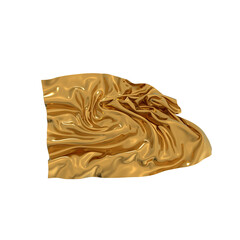 The luxurious drape of golden silk