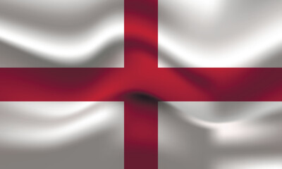 Obraz premium Flag of England. English national symbol in official colors. Template icon. Abstract vector background