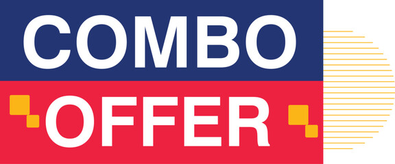 Combo offer exclusive offer discount voucher tag label sale banner design