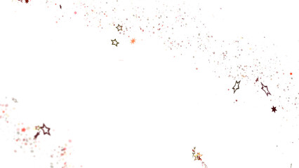 XMAS stars. Confetti celebration, Falling golden abstract decoration for party, birthday celebrate,