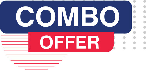 Obraz premium Combo offer exclusive offer discount voucher tag label sale banner design