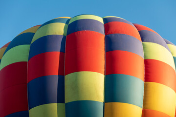 Obraz premium Colorful Muticolor hot air balloon floting in the blue sky.