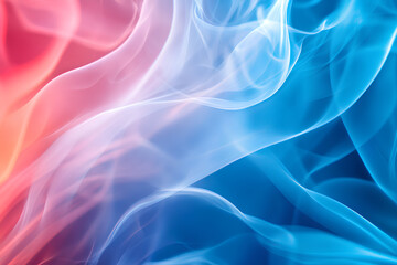 Obraz premium Colorful, abstract background with blue, red, and pink swirls. The colors are vibrant and the design is dynamic