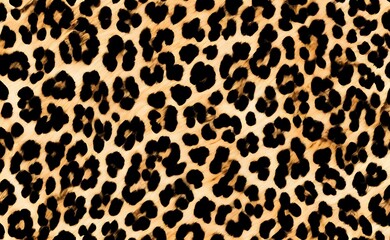 Fototapeta premium leopard fur texture brown background fashionable background