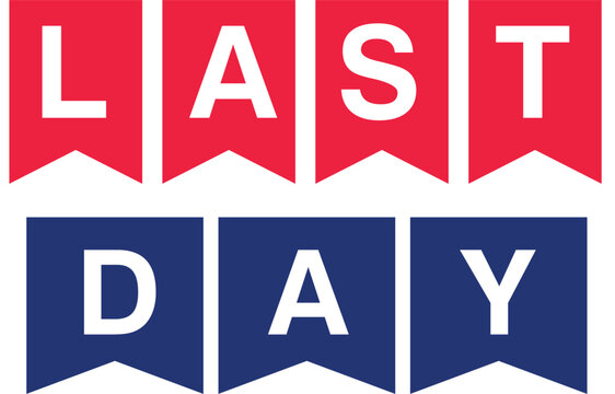 Set of sale countdown badges. timer banners. Last day, last hour and last minute offer. One day and 24 hour one week to go Promo stickers hot sale and last chance.