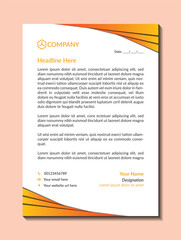 Professional Corporate Letterhead: Modern A4 Design for Business Branding