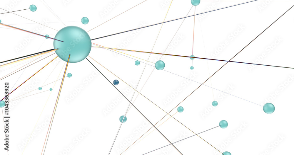 Poster Concept of AI technology, Motion of digital data flow.