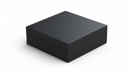 Fototapeta premium A black box with a white background