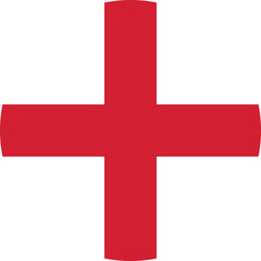 Fototapeta premium Circle shaped national flag of the European country of ENGLAND