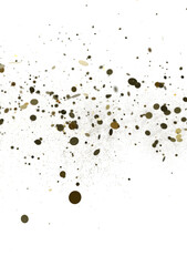 Cascading Splendor: Striking 3D Illustration Showcasing a Dazzling gold Confetti Display