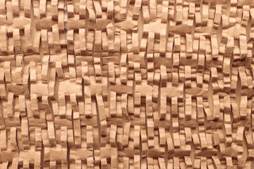 Environmentally friendly honeycomb paper, hexagonal shape, strong elastic brown recycled cardboard paper for protective packaging