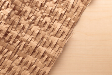 Environmentally friendly honeycomb paper, hexagonal shape, strong elastic brown recycled cardboard paper for protective packaging