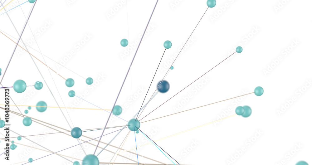 Poster Concept of AI technology, Motion of digital data flow.