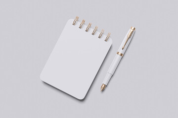 Notepad Blank Mockup