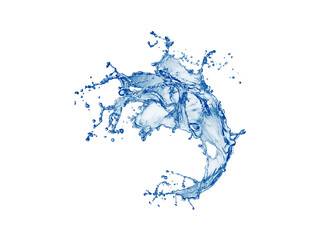 High-Resolution Water Splash on White Background | Perfect for Design, Advertising, and Creative Projects